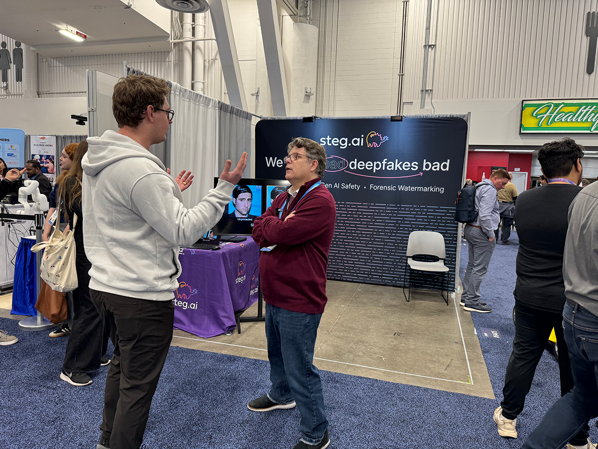 Sean Astin, SAG-AFTRA president speaking with Dr.Eric Wengrowski